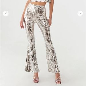 Sequin Flare Pants